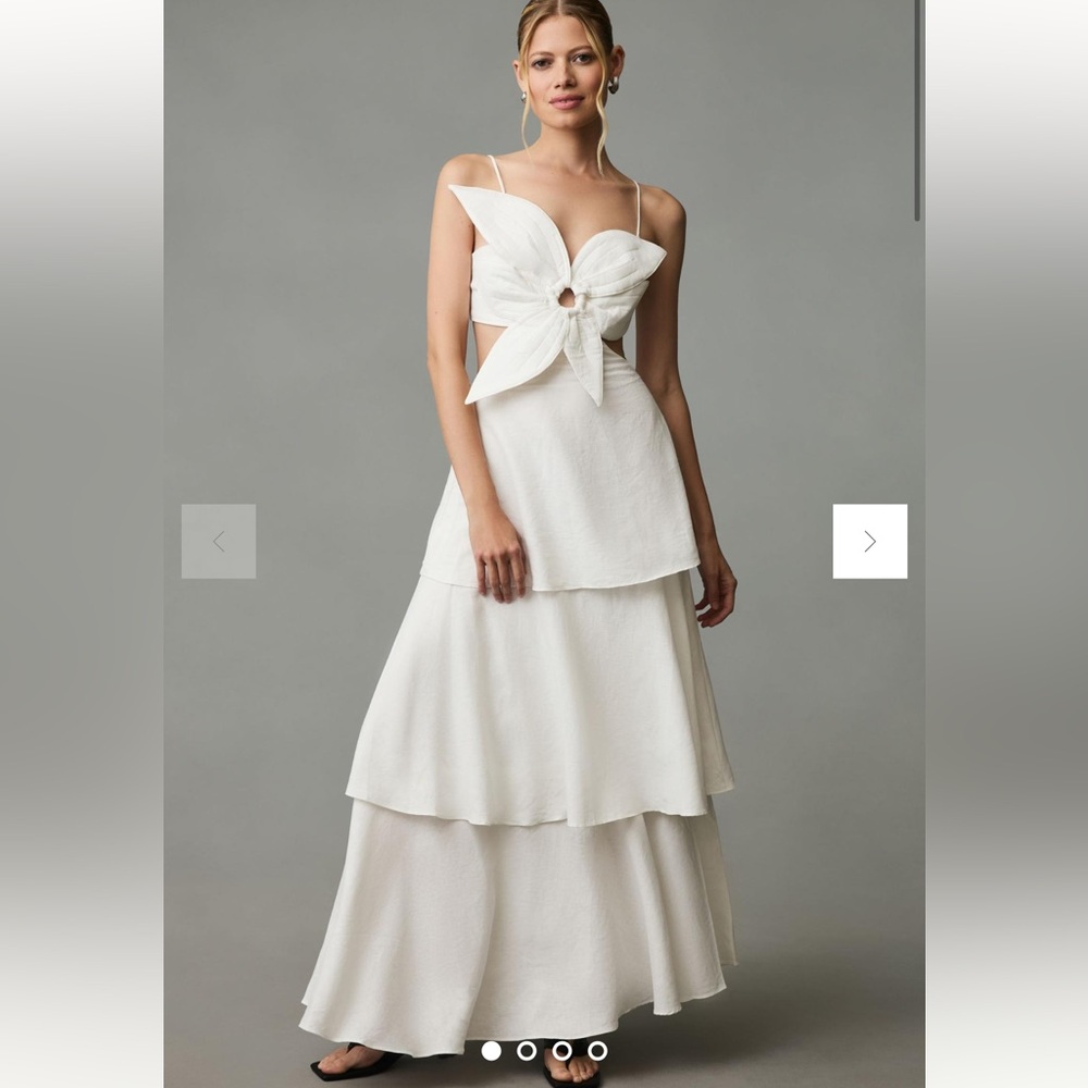 Anthropologie Farm Rio Flower Tiered Maxi Dress (worn once)